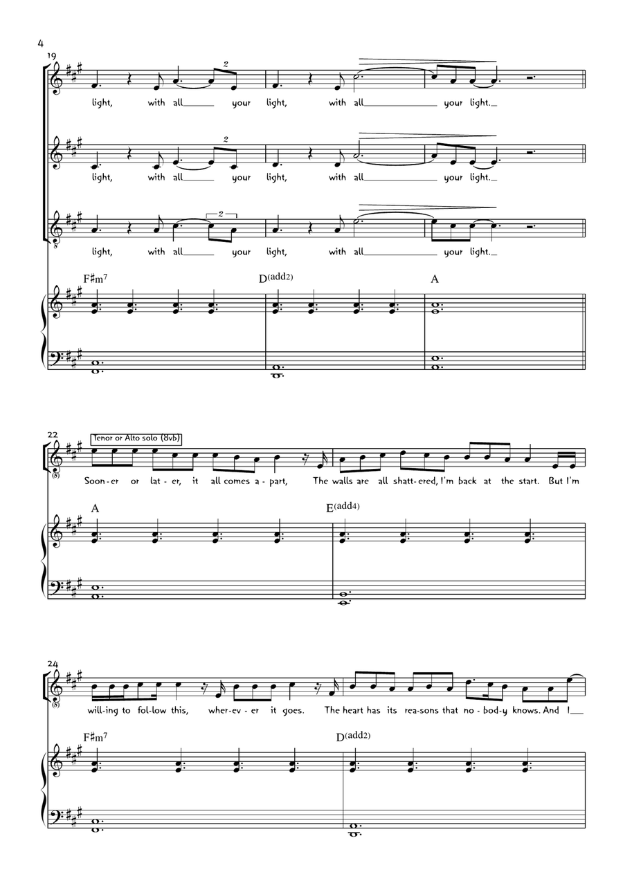 Fall On Me Fall On Me 3-Part scores gallery preview page 4