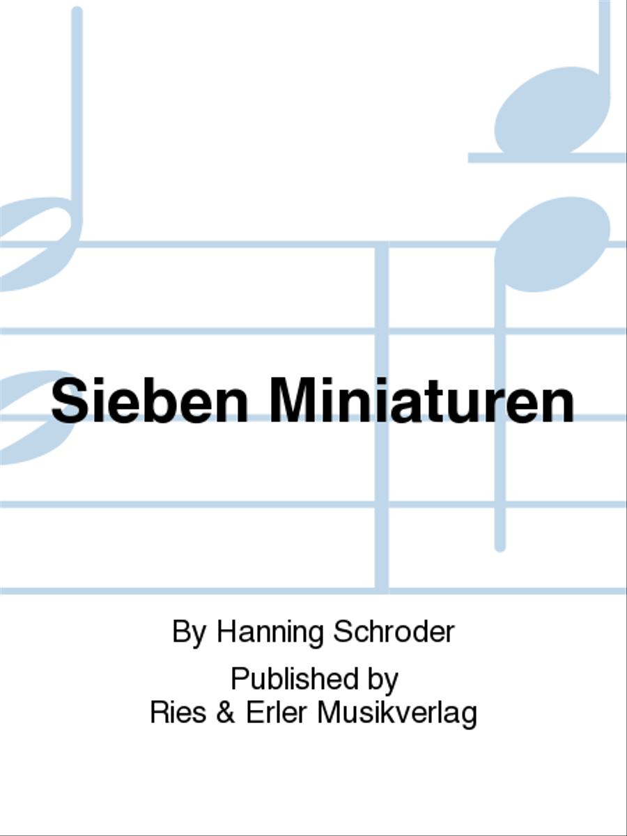 Sieben Miniaturen Sieben Miniaturen Chamber Music scores gallery preview page 1