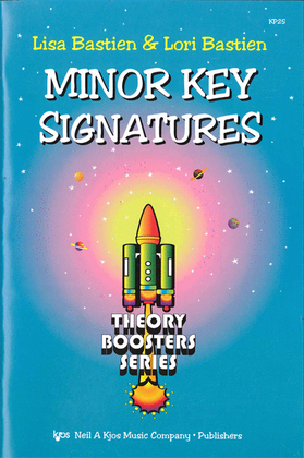 Book cover for Bastien Theory Boosters: Minor Key Signatures