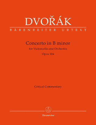 Book cover for Koncert pro violoncello a orchestr for Violoncello and Orchestra b minor, Op. 104