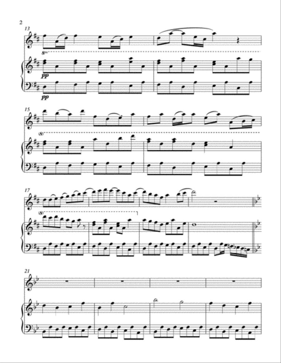 Memories Flute Solo scores gallery preview page 3