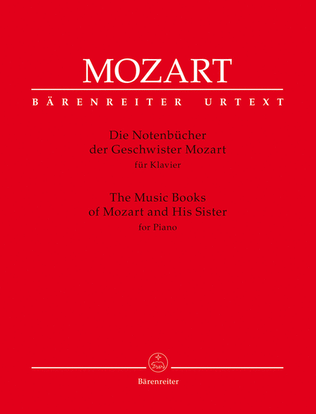 Book cover for The Music Books of Mozart and His Sister for Piano