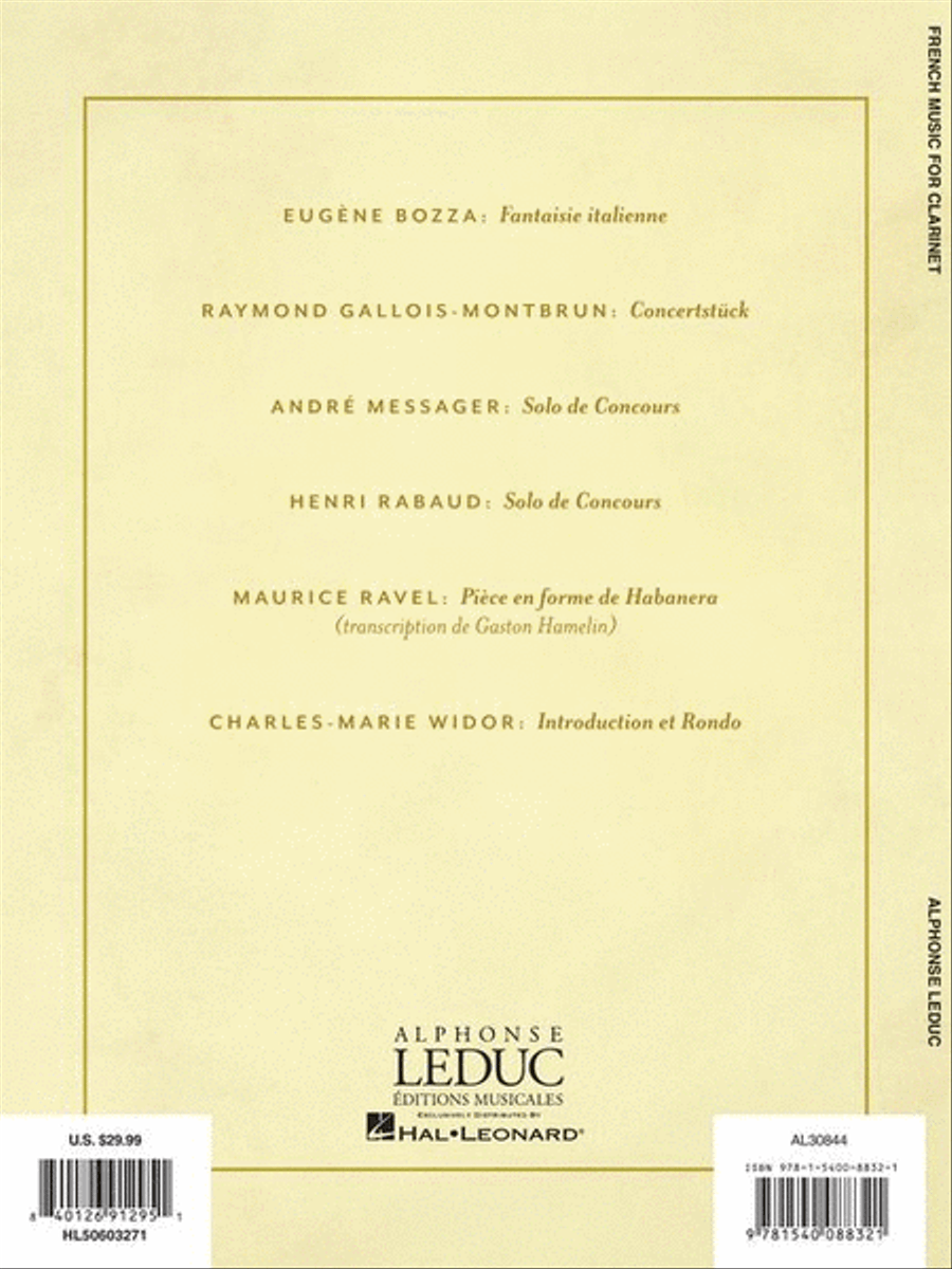 French Music for Clarinet Clarinet Solo scores gallery preview page 7