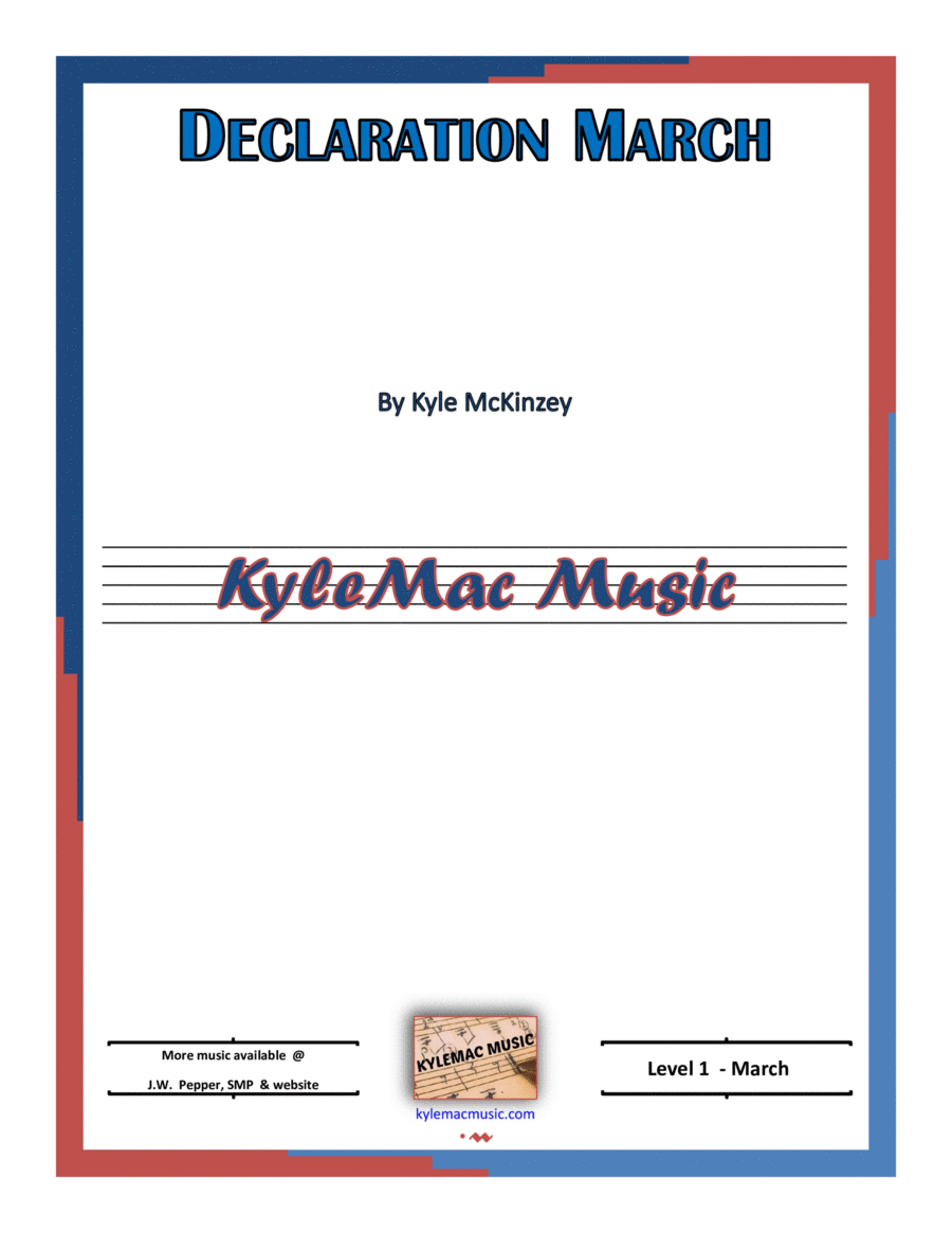 Declaration March Concert Band scores gallery preview page 1