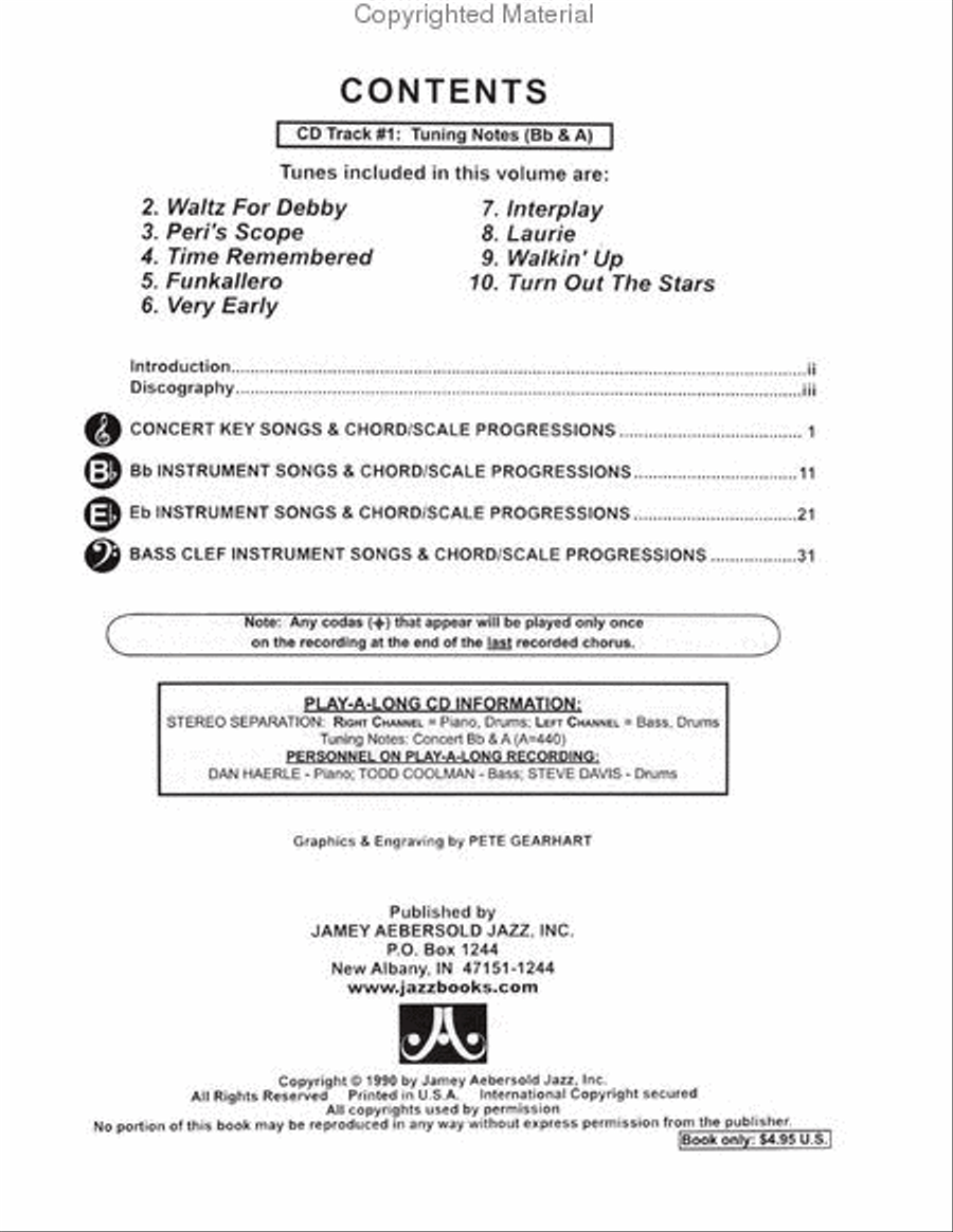 Volume 45 - Bill Evans Voice scores gallery preview page 2