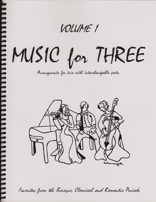 Book cover for Music for Three, Volume 1, Part 2 - Flute/Oboe/Violin