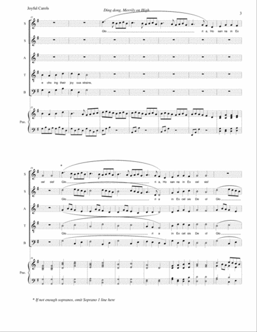 Joyful Carols Joyful Carols Divisi scores gallery preview page 3