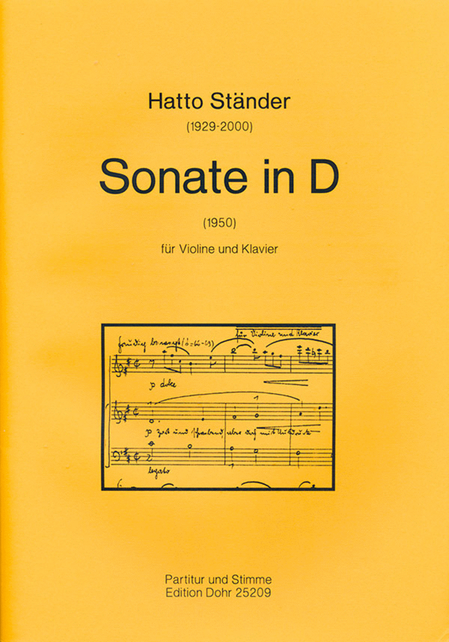 Sonate in D für Violine und Klavier (1950)