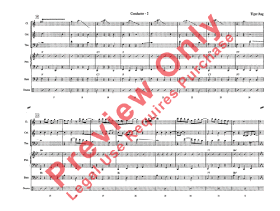 Tiger Rag (Hold That Tiger) Jazz Ensemble scores gallery preview page 8