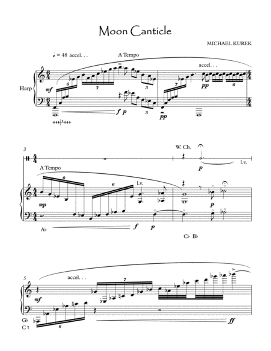 Moon Canticle Harp scores gallery preview page 3