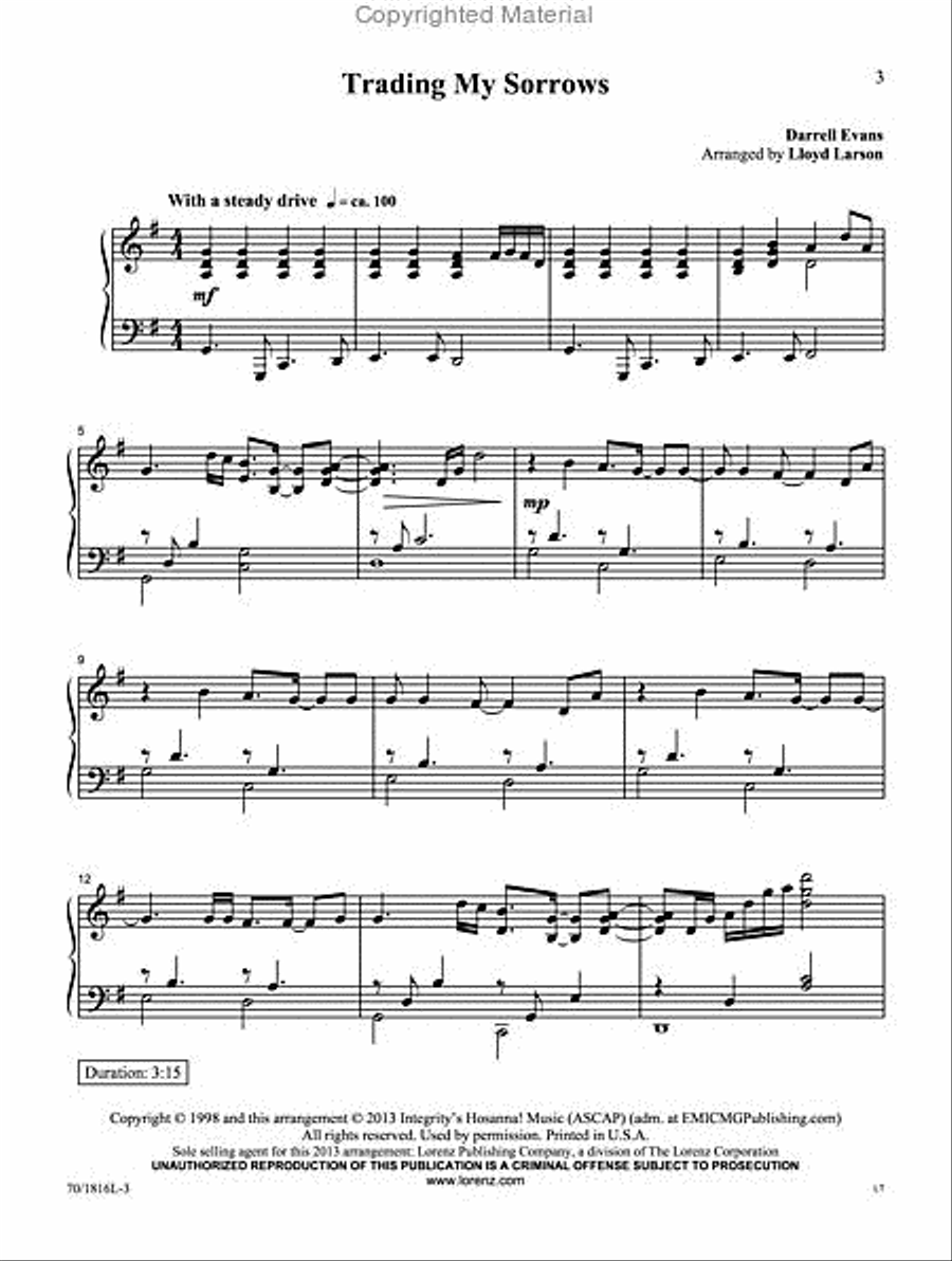 His Name Is Higher Piano Solo scores gallery preview page 2