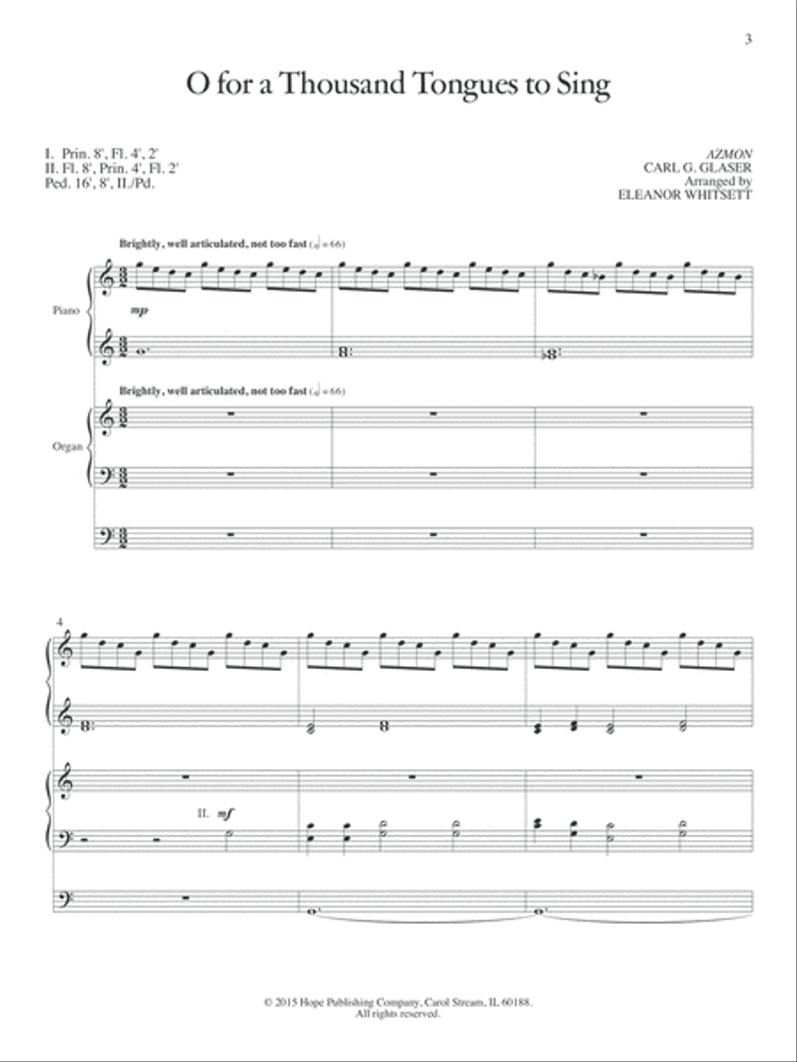 Where Two Are Gathered Organ scores gallery preview page 6