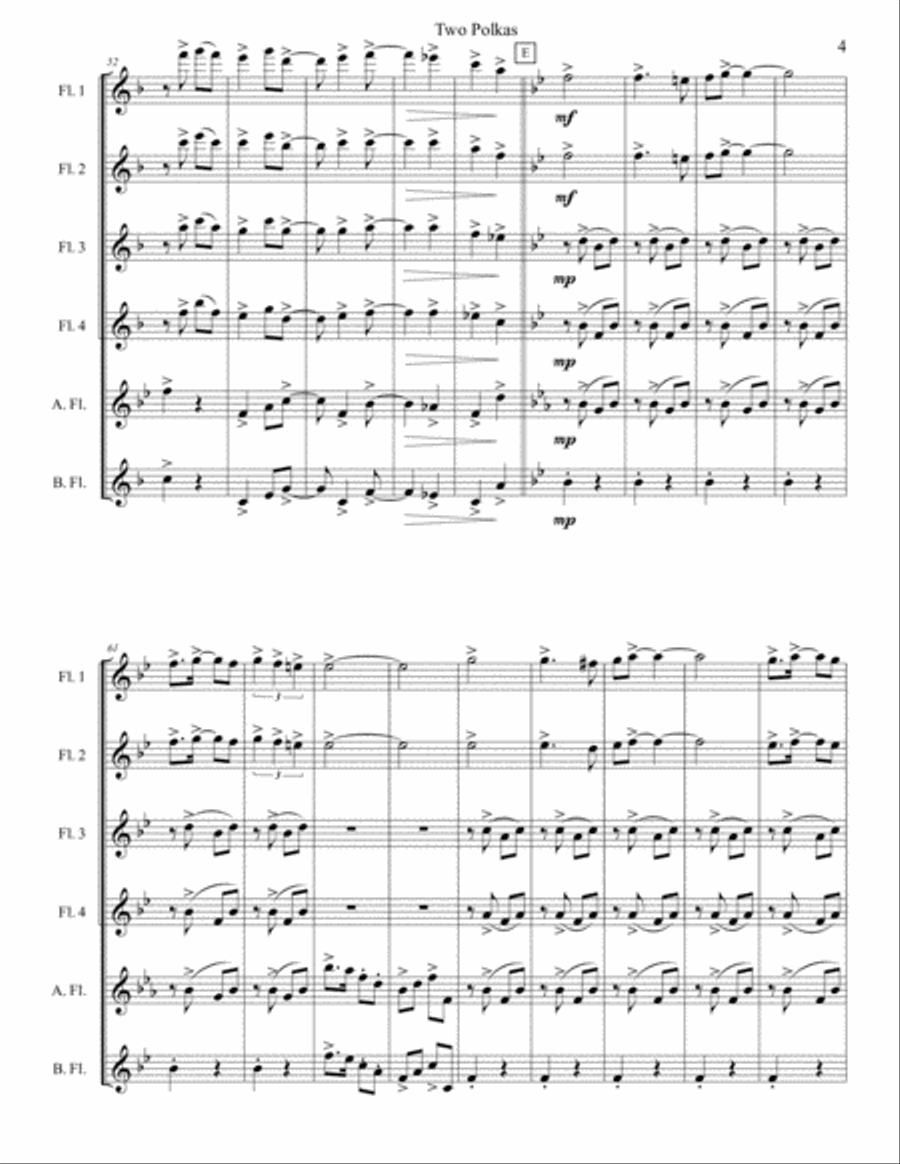 Beer Barrel Polka (traditional) Woodwind Ensemble scores gallery preview page 4