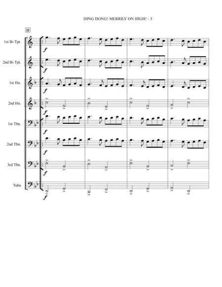 Ding Dong! Merrily on High! - Brass Choir (Ensemble) image number null