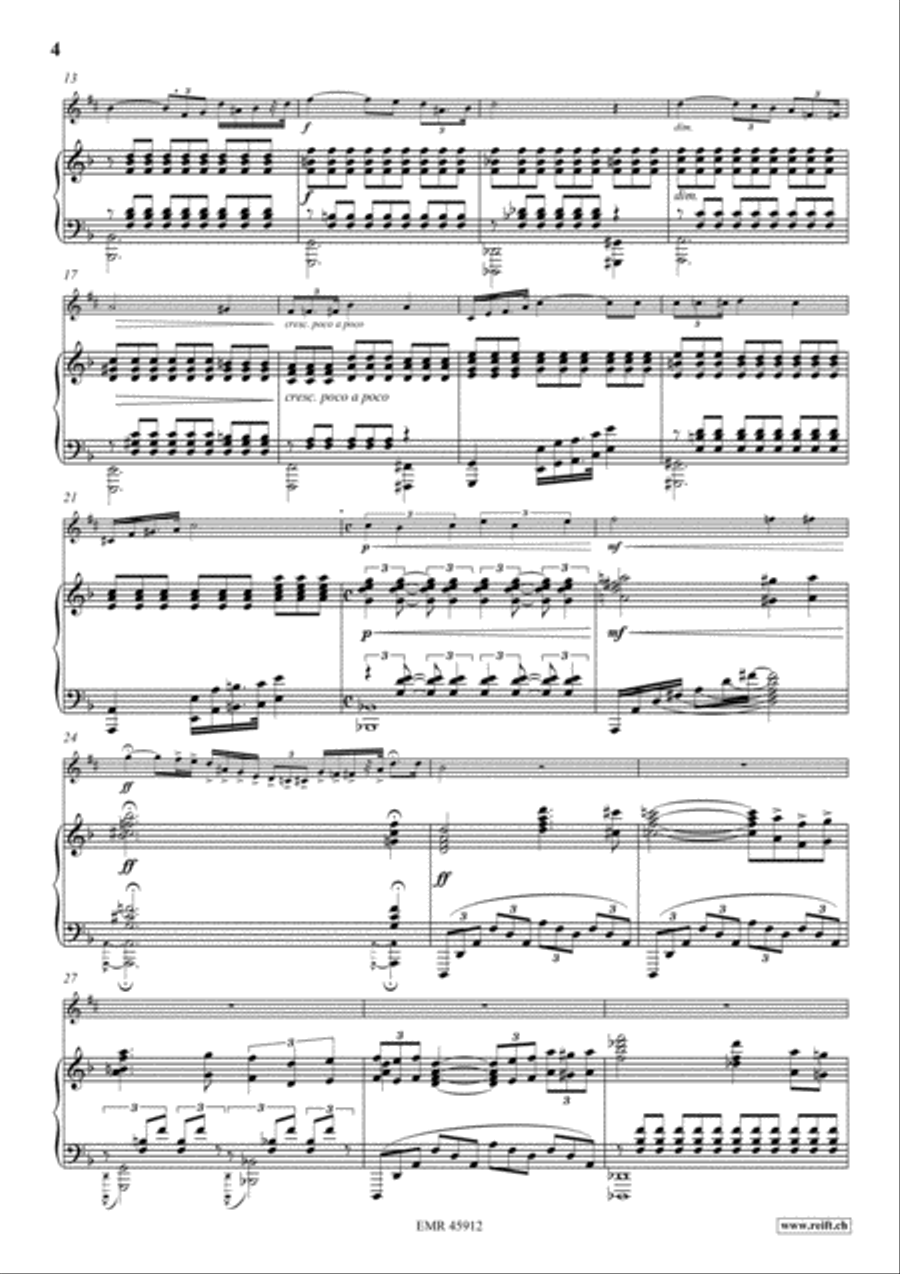 Poeme Baritone Saxophone scores gallery preview page 5