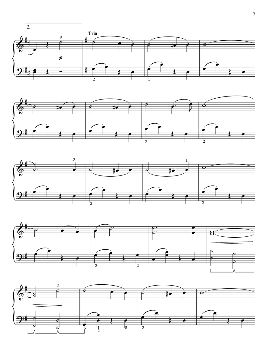 Stars And Stripes Forever (arr. Phillip Keveren) Piano Solo scores gallery preview page 3