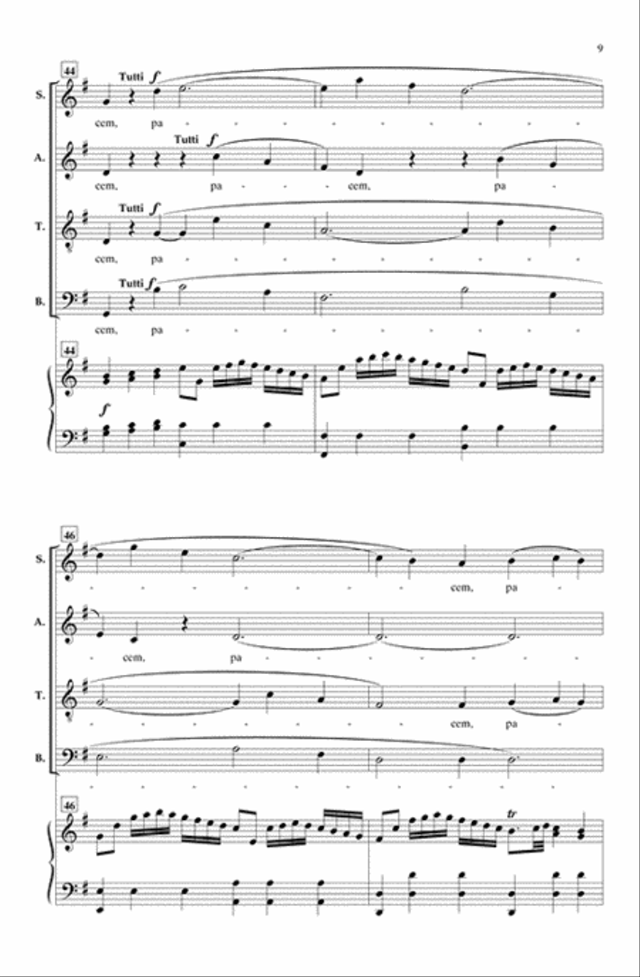 Dona Nobis Pacem - SATB Dona Nobis Pacem - SATB 4-Part scores gallery preview page 8