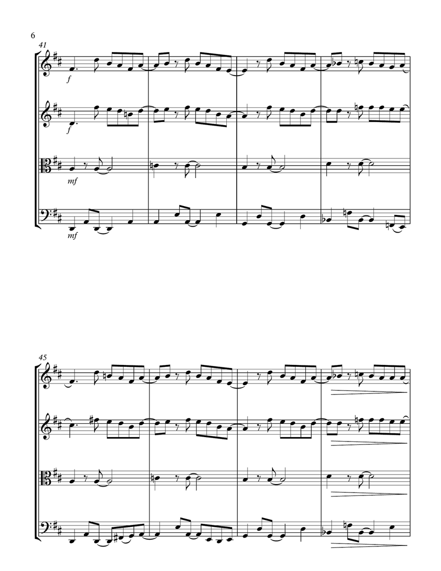 Best Part String Quartet scores gallery preview page 6