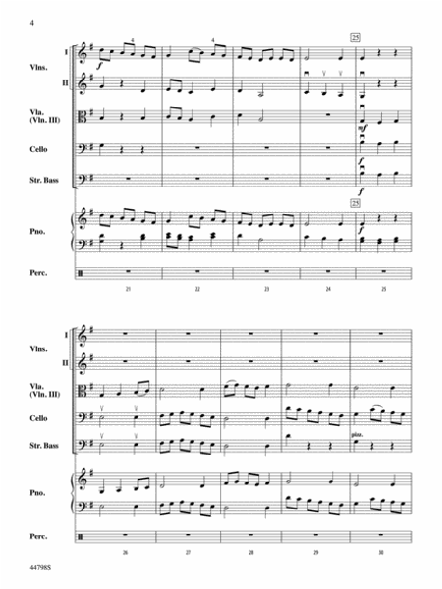 French Dance: Score String Orchestra scores gallery preview page 4