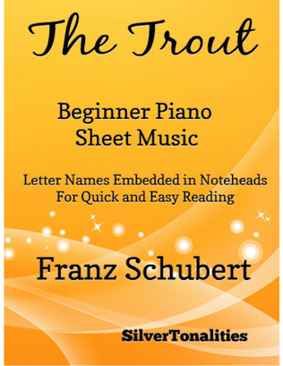 Book cover for The Trout Beginner Piano Sheet Music