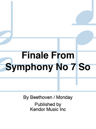 Finale From Symphony No 7 So
