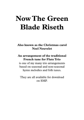Now The Green Blade Riseth, for Flute Trio