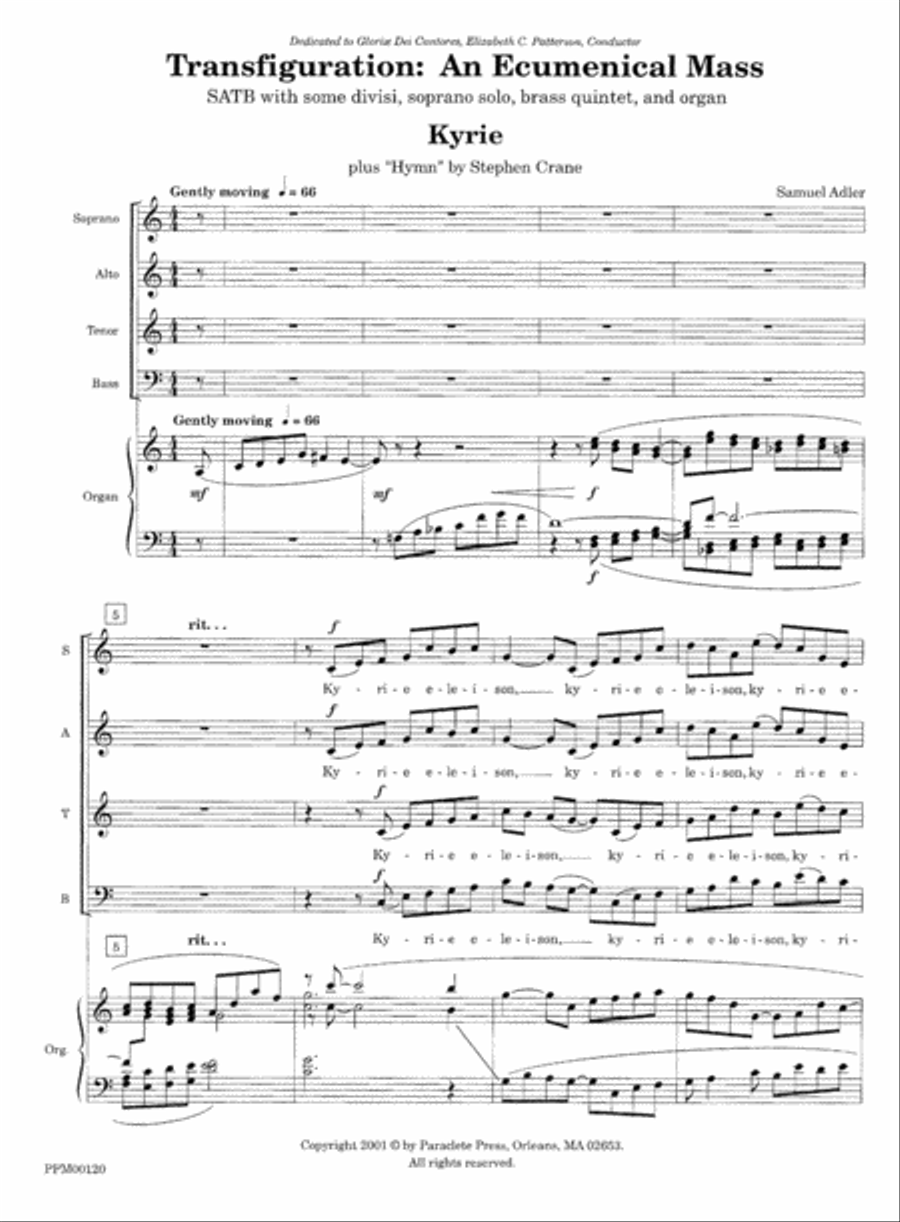 Transfiguration: An Ecumenical Mass Divisi scores gallery preview page 4