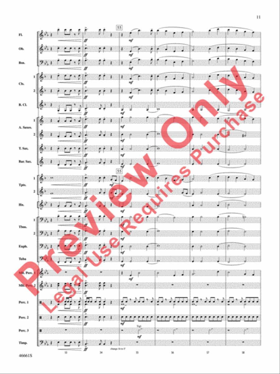 Nine Mile Saga Nine Mile Saga Concert Band scores gallery preview page 12