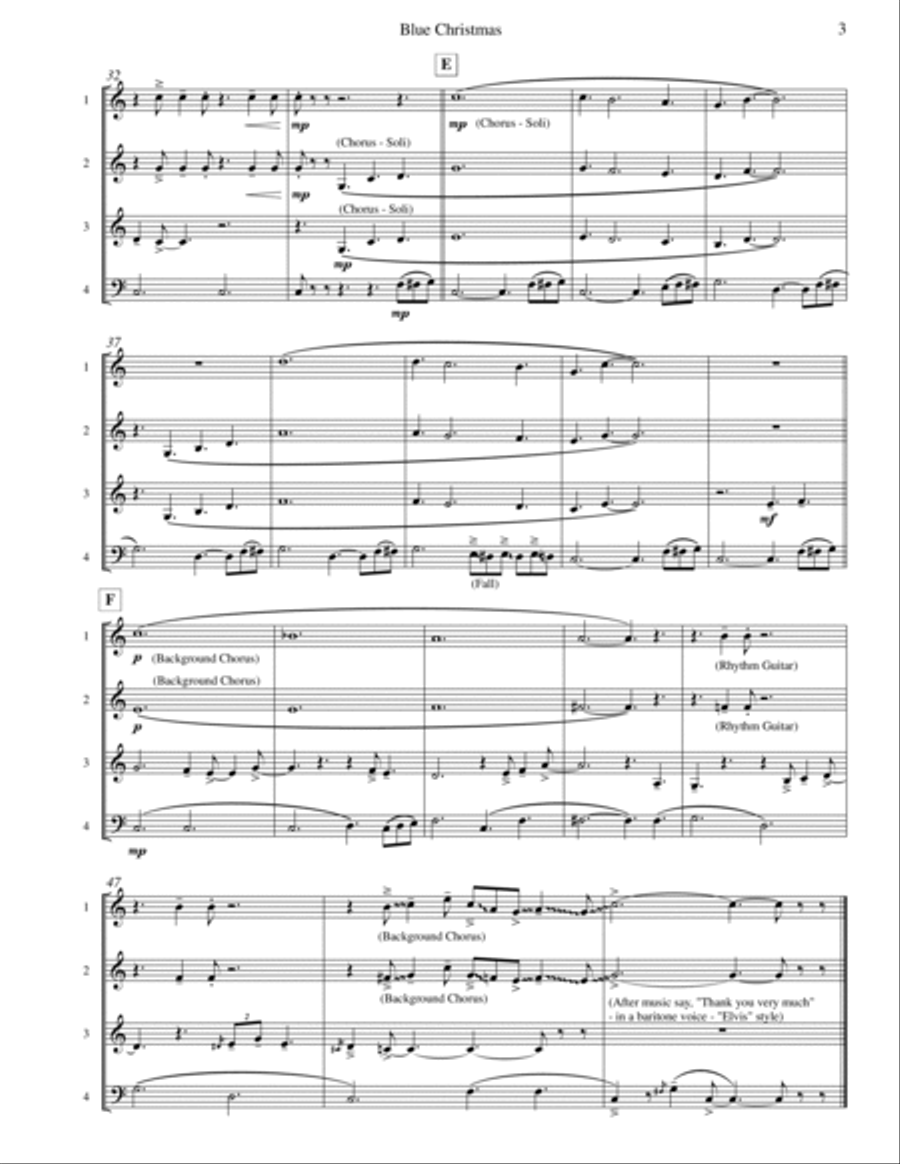 Blue Christmas Viola scores gallery preview page 4