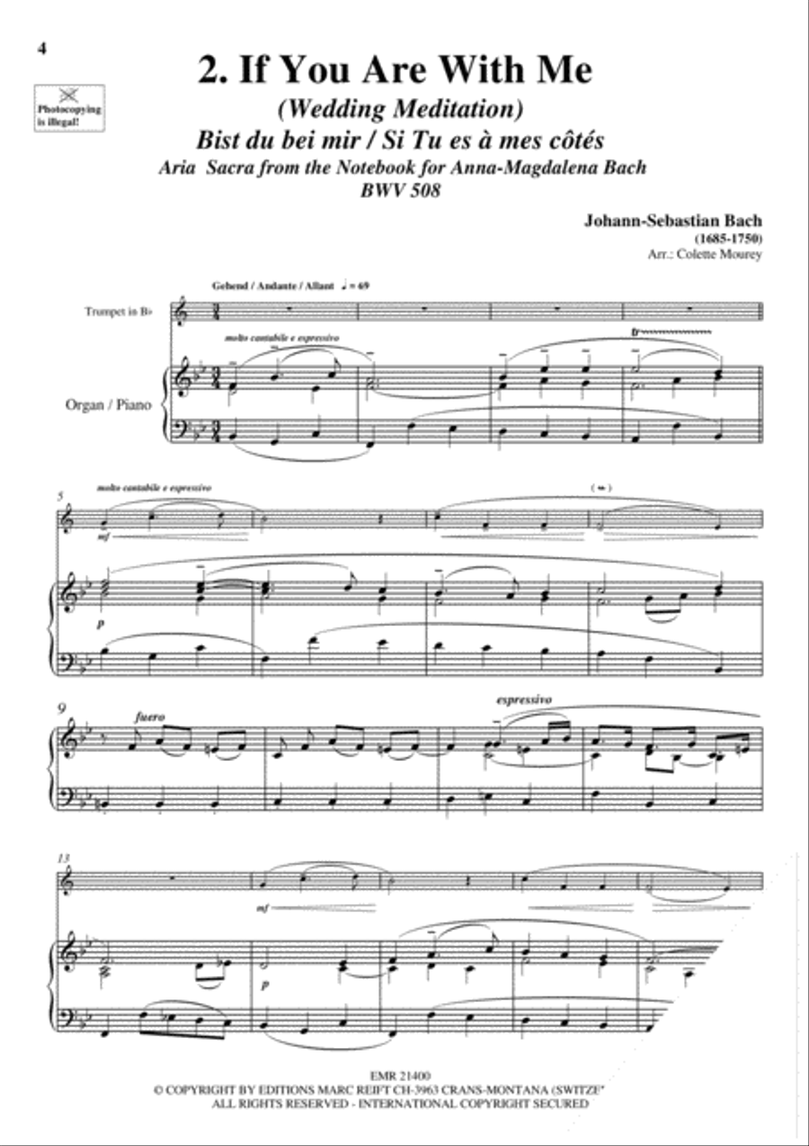 20 Greatest Wedding Solos Cornet scores gallery preview page 4