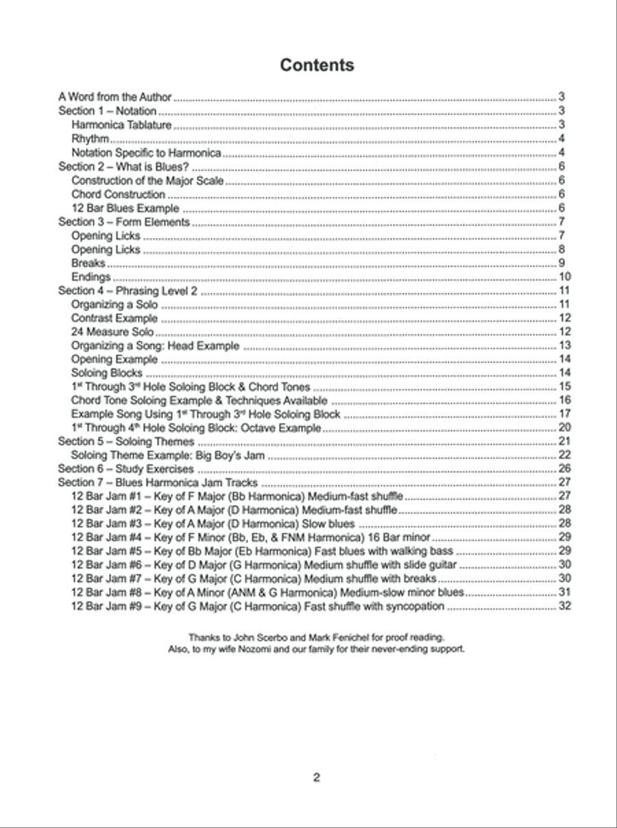 Blues Harmonica Jam Tracks & Soloing Concepts #2 Harmonica scores gallery preview page 3