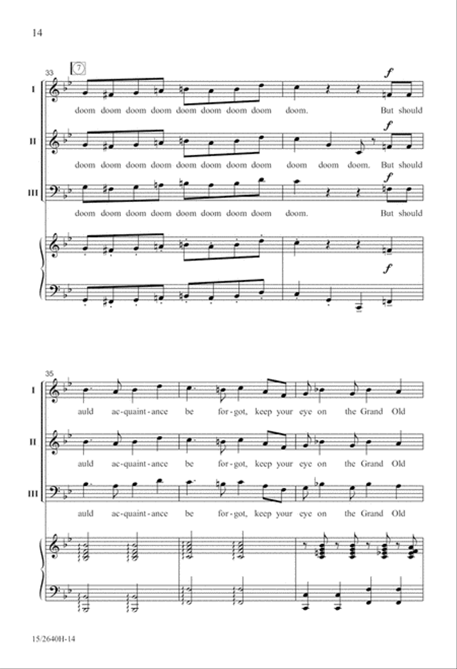 Here's Two Cohan! Here's Two Cohan! 3-Part scores gallery preview page 15