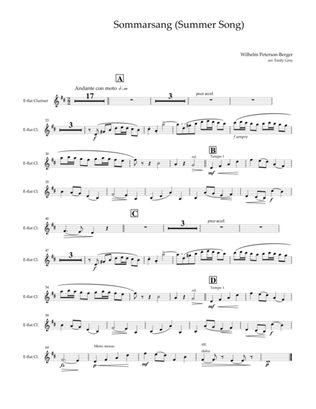 Sommarsang (Summer Song) for Clarinet Choir (Parts)