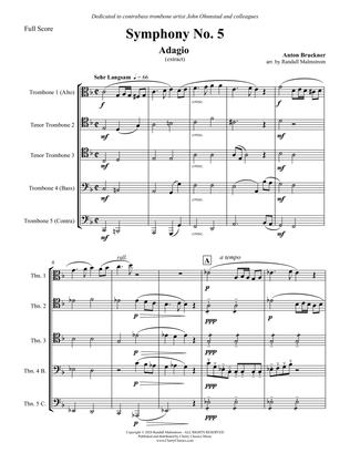Symphony No. 5 Adagio Extracts for Trombone Ensemble