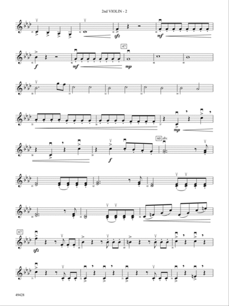 Vivaldi Rocks: 2nd Violin String Orchestra scores gallery preview page 2