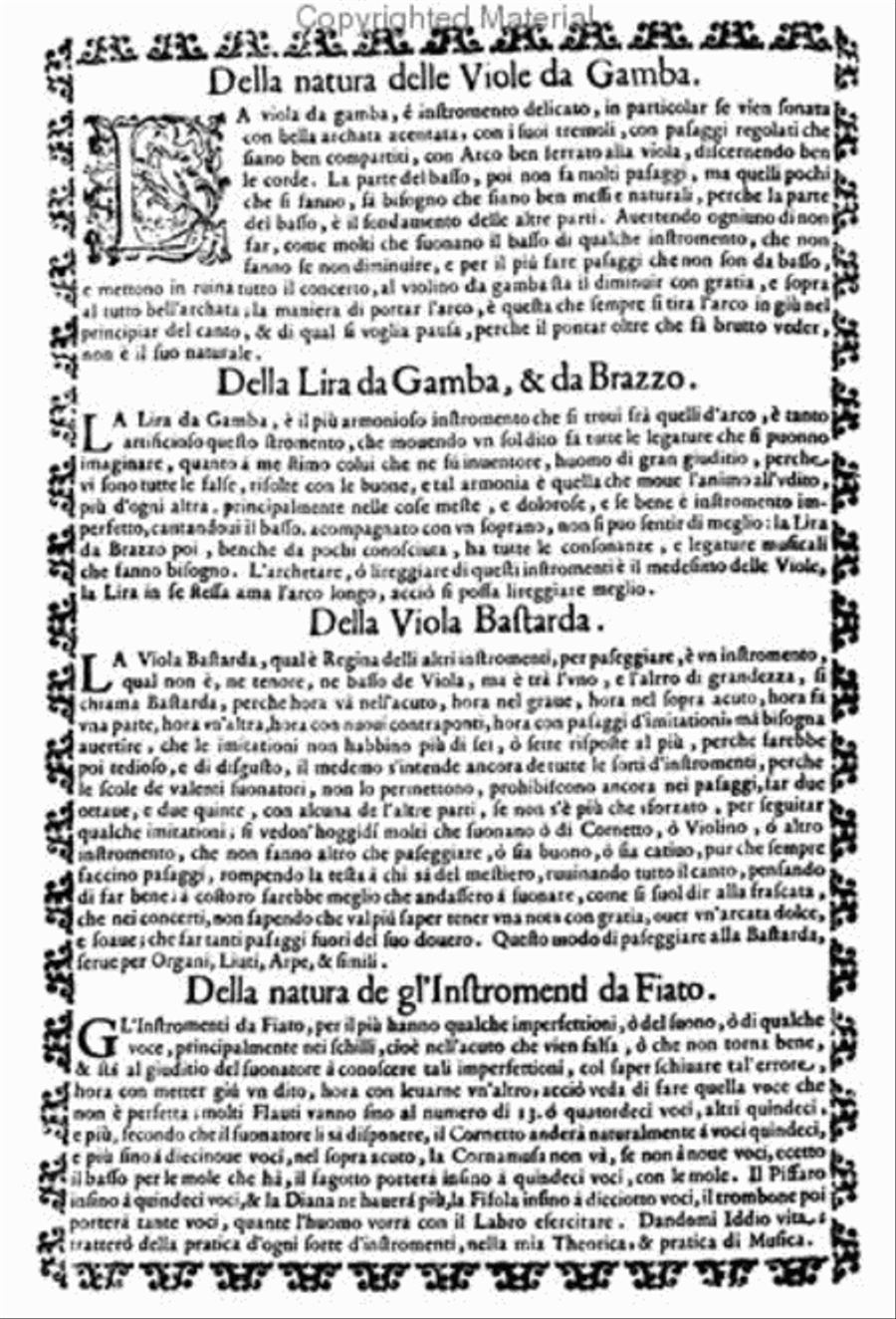 Methods & Treatises Viola da gamba - 3 Volumes - Italy 1600-1800 Viola scores gallery preview page 3