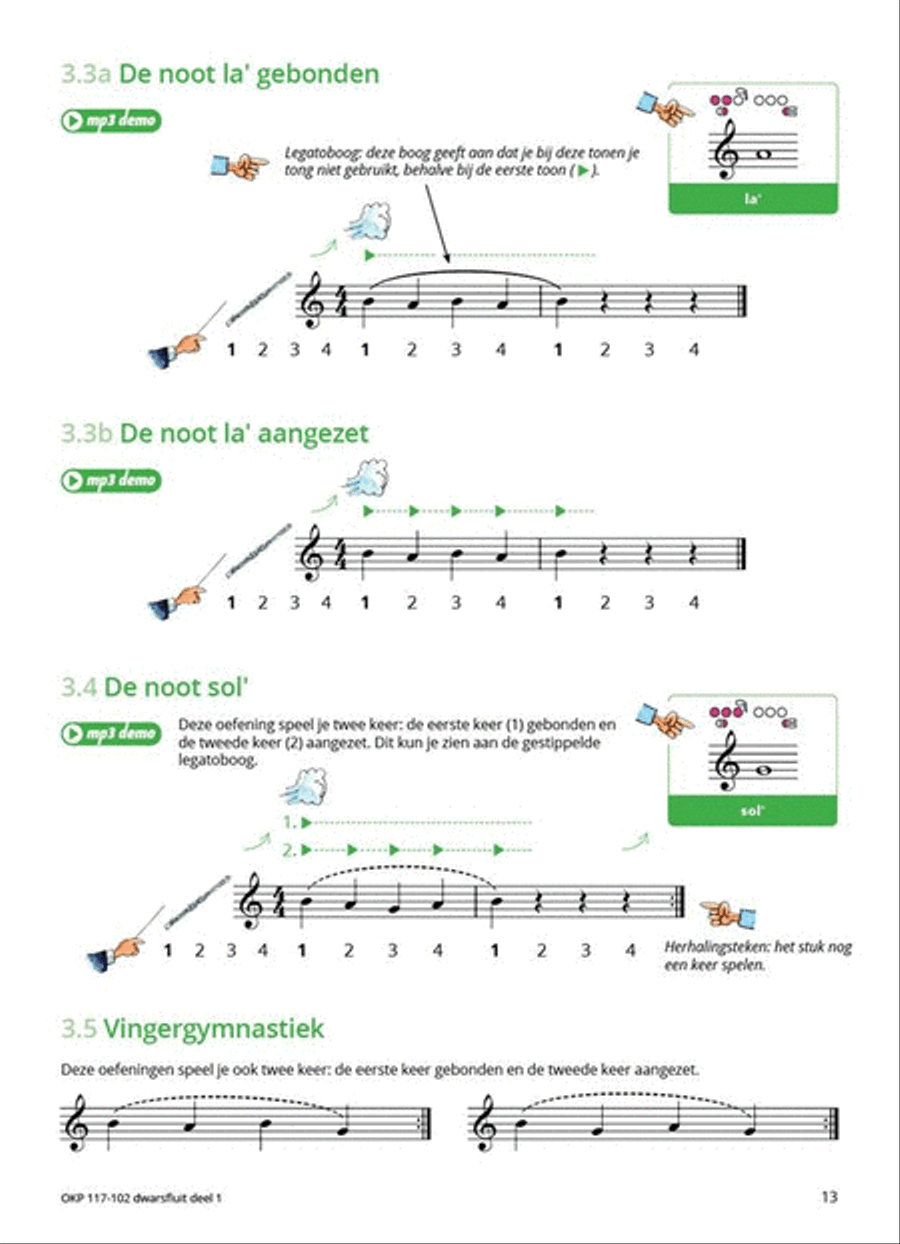 Samen Leren Samenspelen Vlaams Deel 1 Flute Solo scores gallery preview page 6