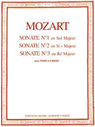 Sonates a 4 mains No. 1 a 3