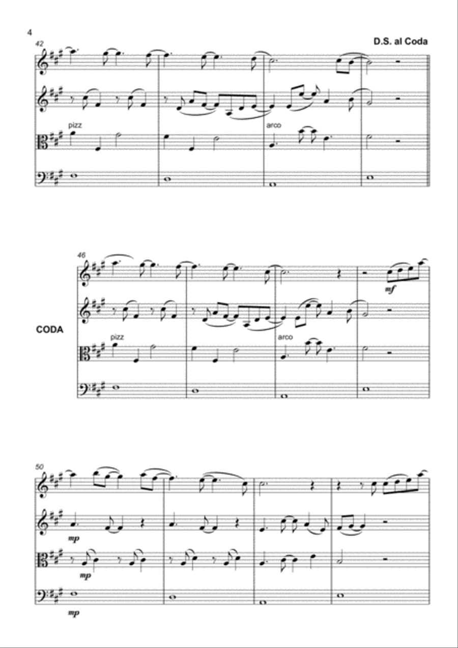 All Of Me String Quartet scores gallery preview page 5