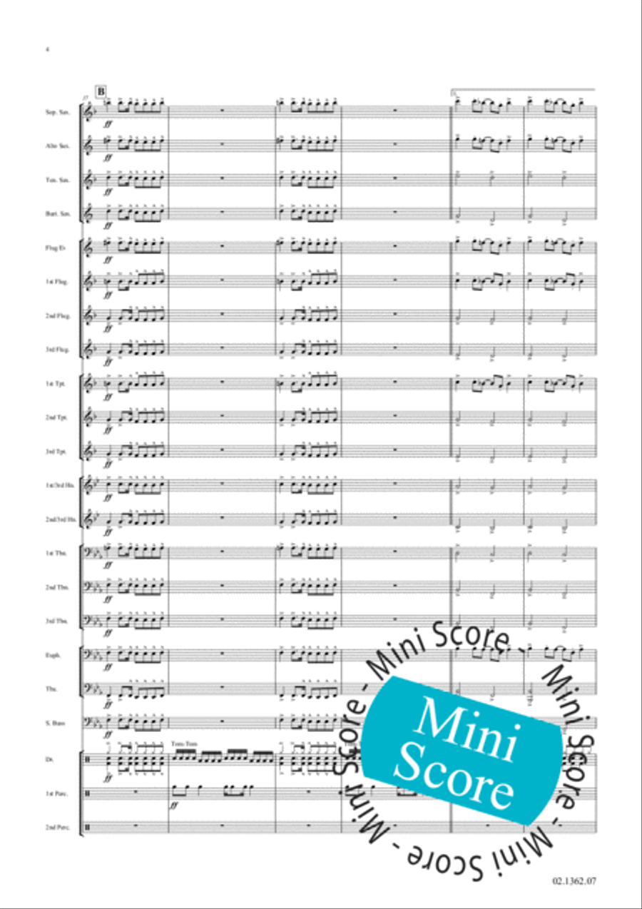 Fascinating Drums / Pavane In Blue Fanfare Band scores gallery preview page 10