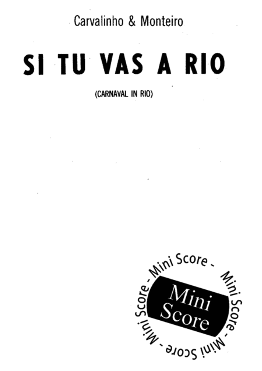 Si Tu Vas a Rio Big Band scores gallery preview page 3
