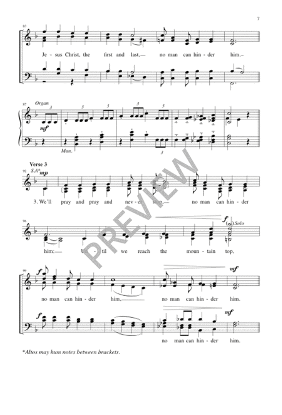 Fanfare and Processional 4-Part scores gallery preview page 6