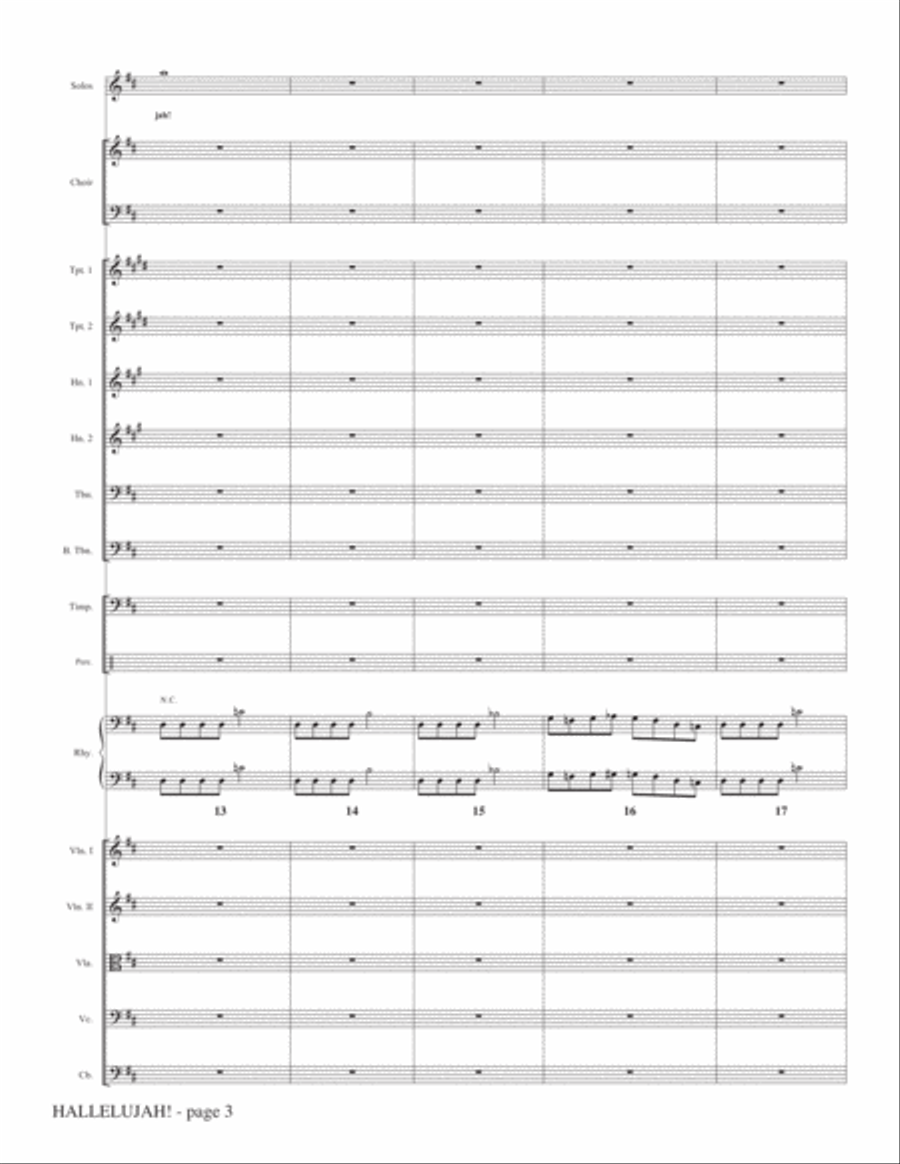 Hallelujah! (from Messiah Rocks) - Full Score Choir scores gallery preview page 3
