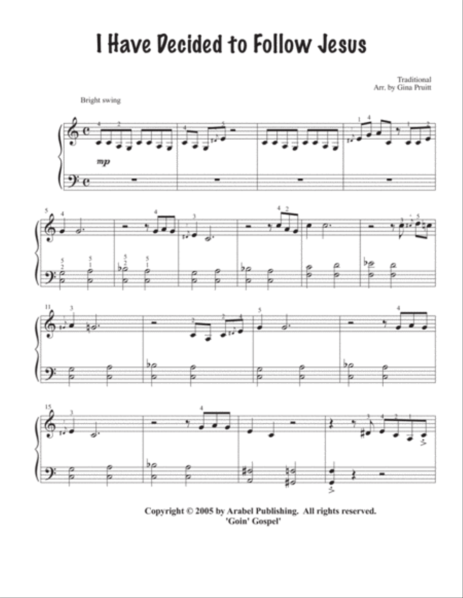 Goin' Gospel Piano Solo scores gallery preview page 3