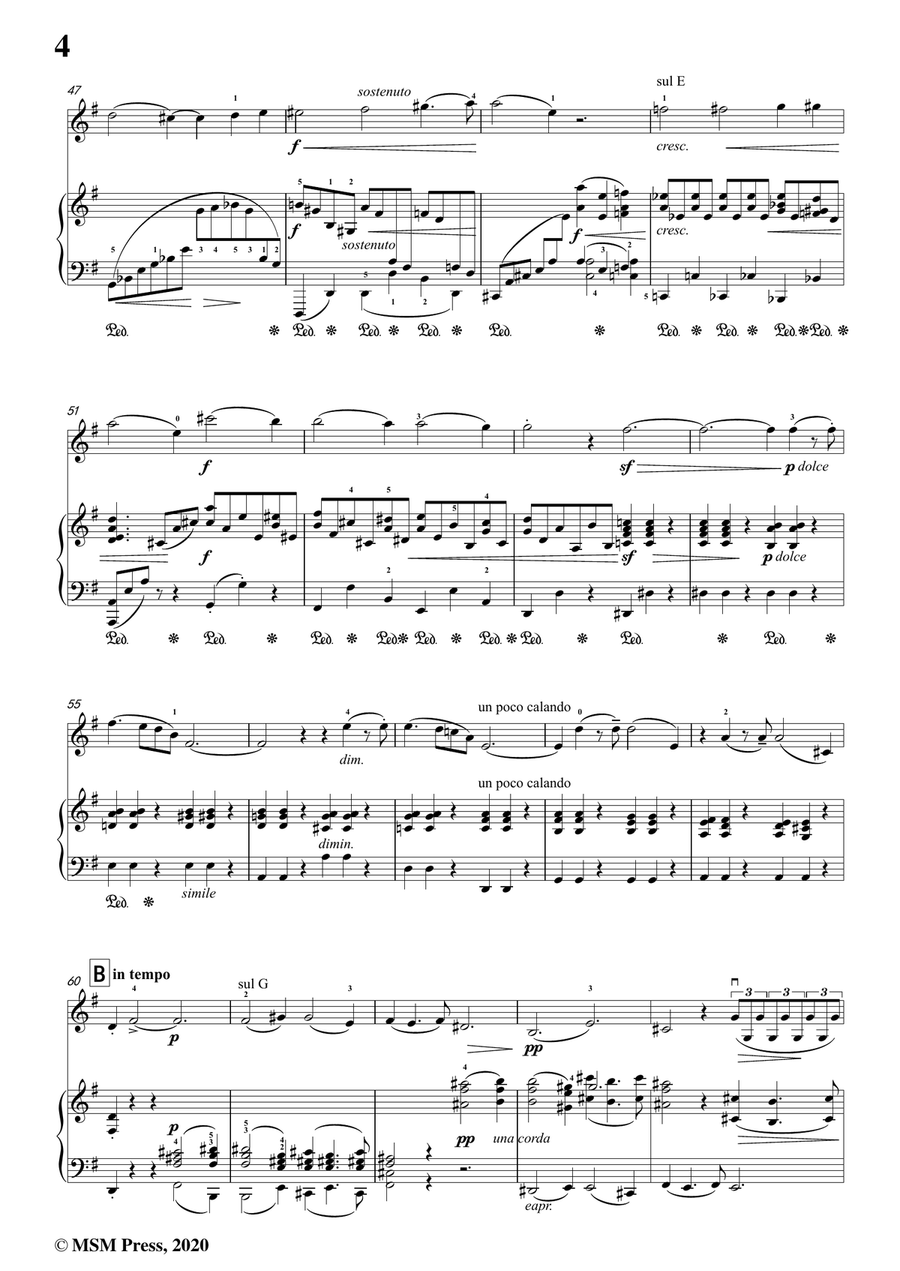 Brahms-Violin Sonata No.1,in G Major,Op.78,for Violin and Piano Violin Solo scores gallery preview page 6
