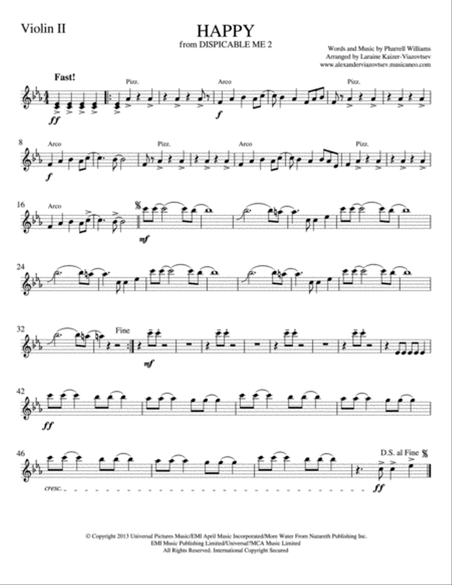 Happy Happy String Quartet scores gallery preview page 2