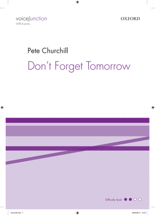 Book cover for Don't forget tomorrow