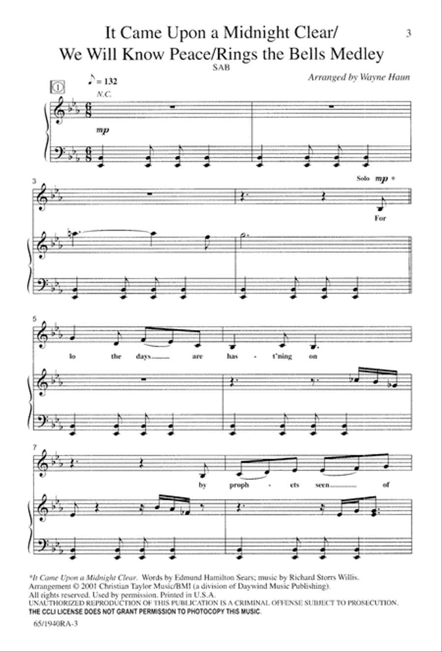 We Will Know Peace 3-Part scores gallery preview page 5