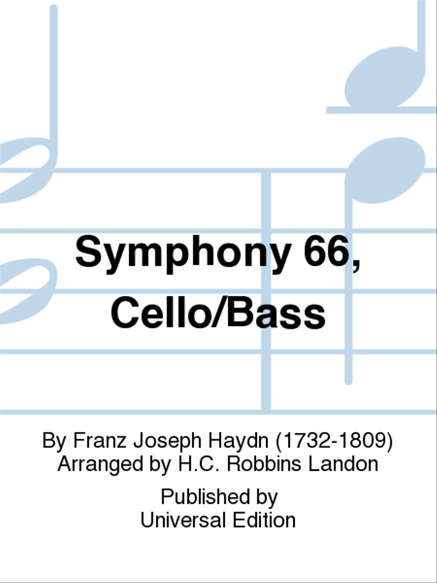 Symphony 66, Cello/Bass Symphony 66, Cello/Bass Cello scores gallery preview page 1