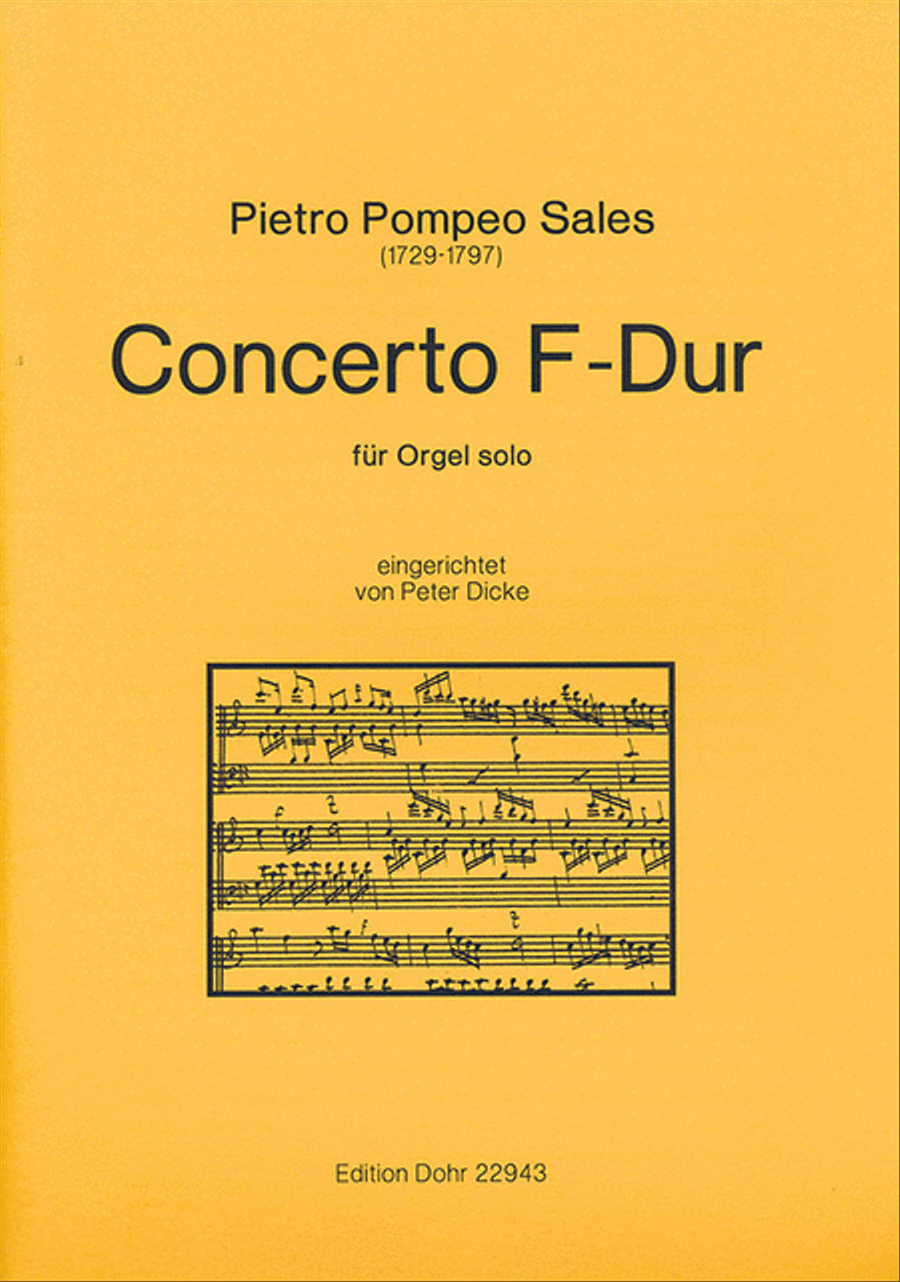 Concerto F-Dur (für Orgel solo) (nach dem Concerto per il Cembalo con Stromenti)